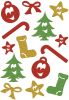 Schmucketikett Symbole glittery 14 Stück HERMA 3728 Magic Weihnachten