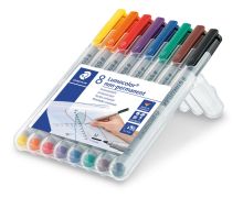 Folienstift Lumocolor M 8 Farben sort. STAEDTLER 315 WP8 nonperm.