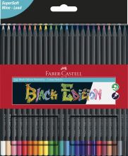 Farbstifte 24ST Black Edition sort. FABER CASTELL 116424